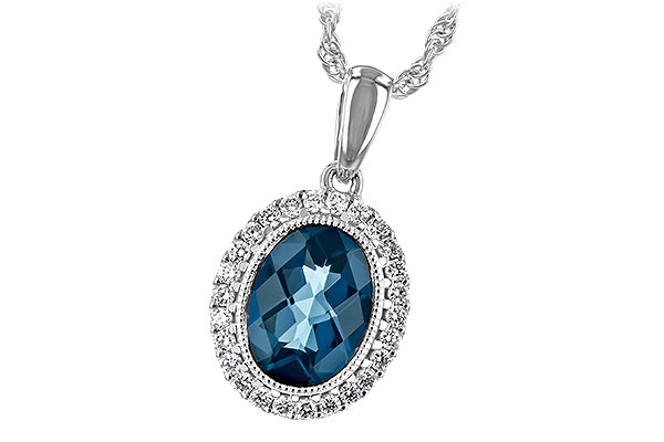 A207-46925: NECK 1.28 LONDON BLUE TOPAZ 1.41 TGW