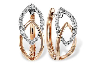A207-53352: EARRING .25 TW (ROSE & WG)