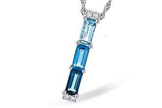 A291-12416: NECK 1.26 BLUE TOPAZ 1.30 TGW