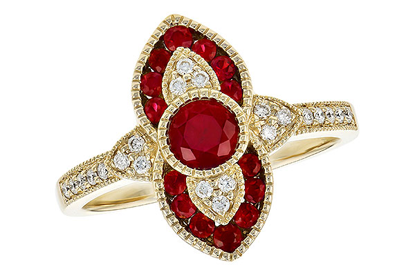A291-12443: LDS RG .63 TW RUBY .75 TGW