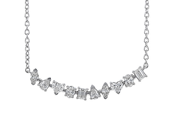 A292-06961: NECKLACE .70 TW FANCY CUT DIAS (18")