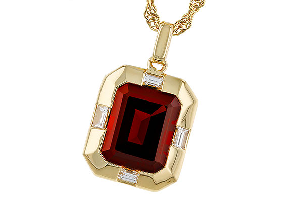A292-95152: NECKLACE 3.65 GARNET 3.82 TGW (10x8MM GAR)