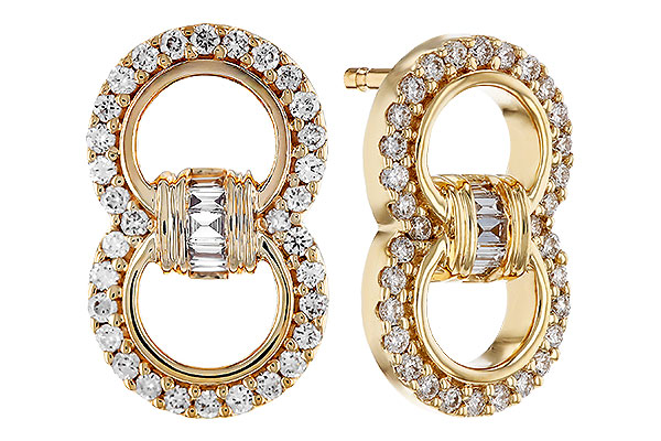 A293-82370: EARRINGS .05 TW BAGS .28 TW