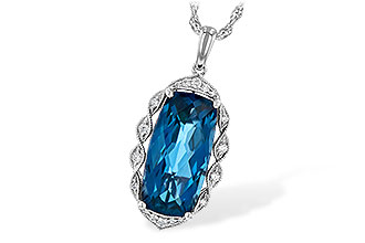 B208-37825: NECK 6.70 LONDON BLUE TOPAZ 6.81 TGW