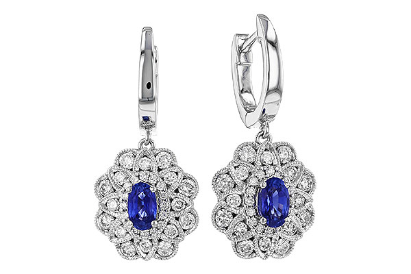 B292-07852: EARR .68 TW SAPPHIRE 1.42 TGW (5x3MM SAPP)