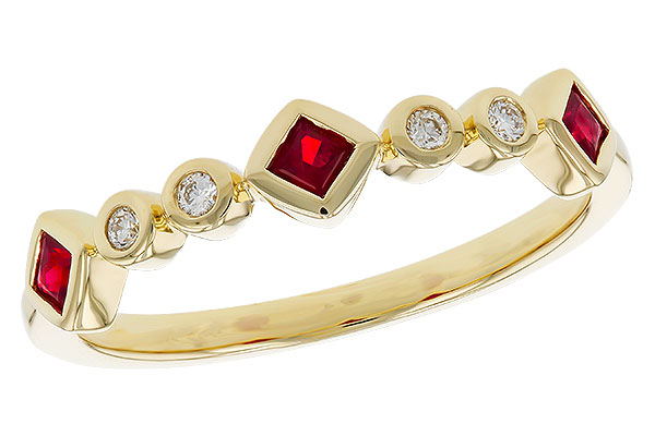 B292-95170: LDS WED RG .22 RUBY .27 TGW