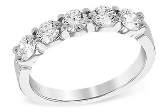 C203-86016: LDS DIA WED RG 1.00 TW (5 STONES)