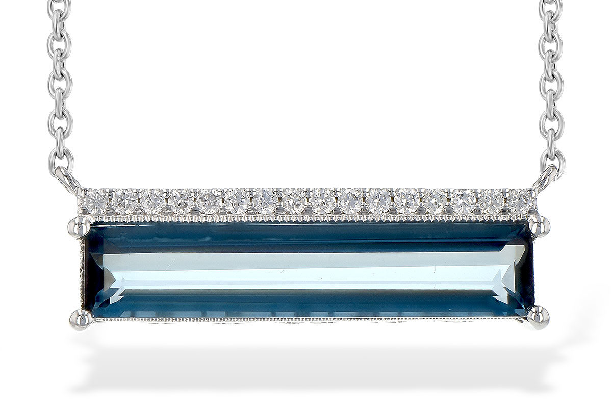 C208-42416: NECK 2.70 LONDON BLUE TOPAZ 2.80 TGW