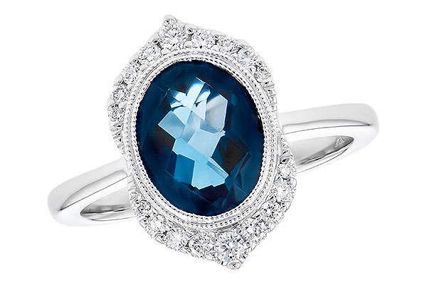 C291-16970: LDS RG 1.86 LONDON BLUE TOPAZ 2.00 TGW