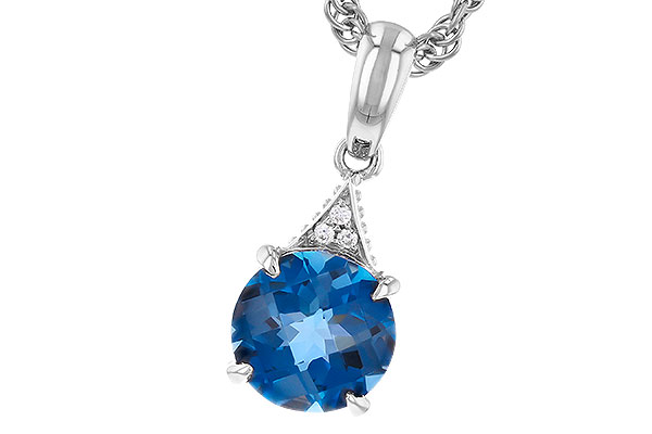 C292-05125: NECK 1.60 LONDON BLUE TOPAZ 1.61 TGW (7MM RD)