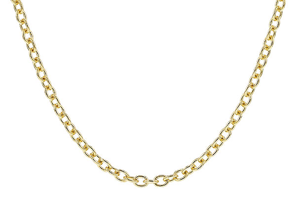 C292-06943: CABLE CHAIN (18IN, 1.3MM, 14KT, LOBSTER CLASP)
