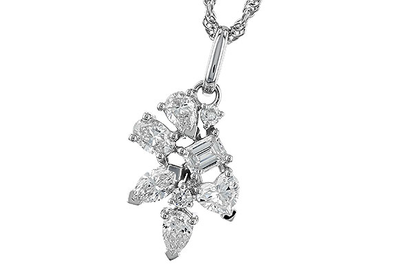 C292-06961: NECKLACE .90 TW FANCY CUT DIAS