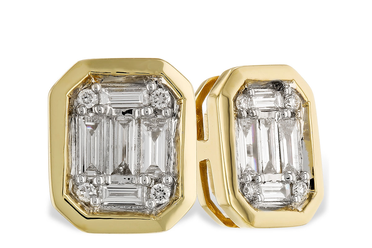 C292-06970: EARRINGS .24 BAG .28 TW