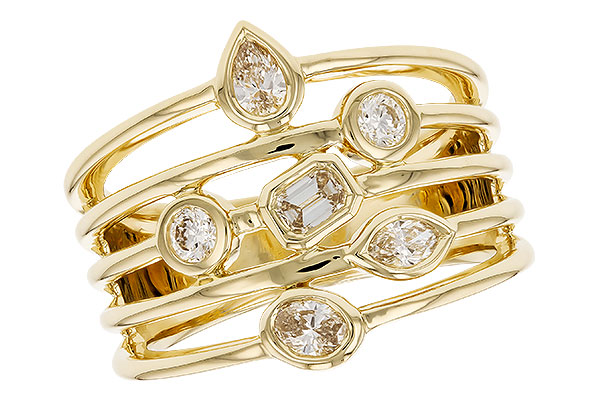 C292-07907: LDS DIA RG .50 TW FANCY CUT DIAMONDS