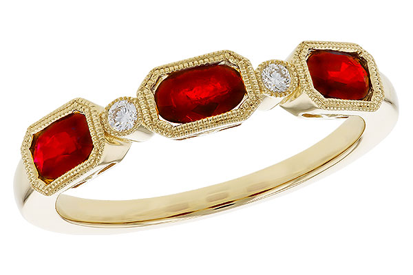 C292-93316: LDS WED RG .72 RUBY .77 TGW (4x3MM RUBY)