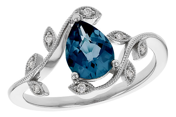 C292-95152: LDS RG 1.20 LONDON BLUE TOPAZ 1.26 TGW (8x6MM LBT)