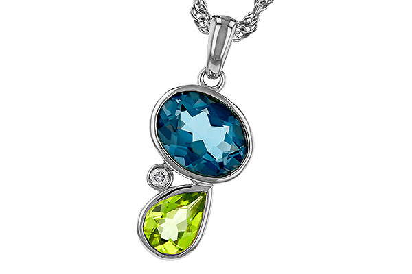 C292-99679: NECKLACE 2.43 SEMI-PREC (PER,LBT) 2.45 TGW