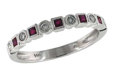 D114-79725: LDS WED RG .18 RUBY .30 TGW