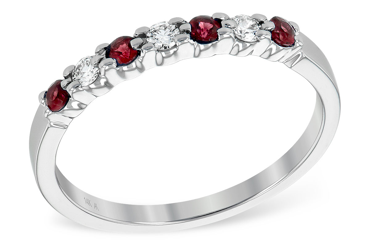 D203-89679: LDS WED RG .18 RUBY .28 TGW