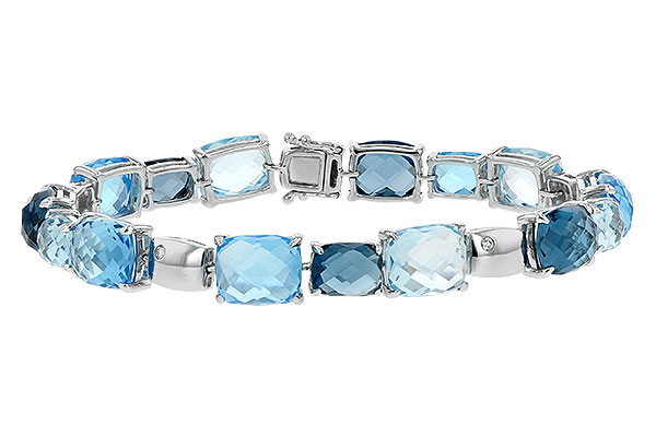 D207-48788: BRACELET 46.75 BLUE TOPAZ 46.80 TGW