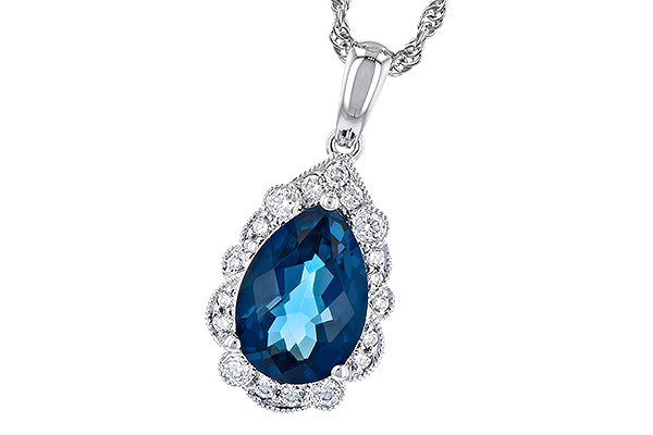 D291-16079: NECK 2.25 LONDON BLUE TOPAZ 2.40 TGW (10x7 PS)