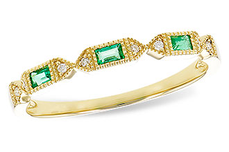 D292-00570: LDS WED RG .10 EMERALD .12 TGW