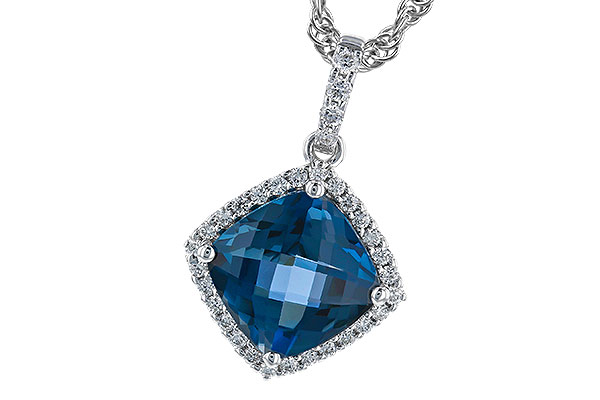 D292-04225: NECK 1.09 LONDON BLUE TOPAZ 1.20 TGW