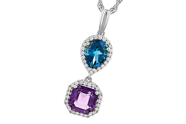 D292-05125: NECKLACE 2.50 SEMI-PREC (AMY,LBT) 2.66 TGW
