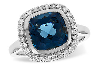 D292-06943: LDS RG 3.85 LONDON BLUE TOPAZ 4.15 TGW (9MM LBT)