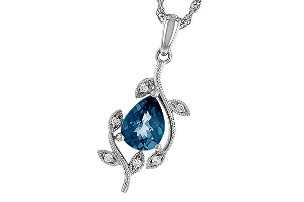 D292-95152: NECK 1.20 LONDON BLUE TOPAZ 1.25 TGW (8x6MM LBT)