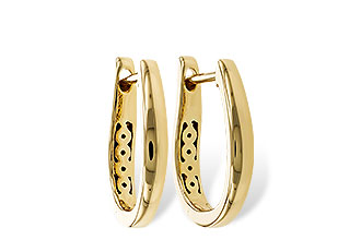 D292-96979: GOLD EARRINGS (15MM)