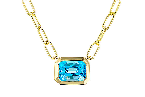 D292-96988: NECKLACE 1.20 SWISS BLUE TOPAZ (18")
