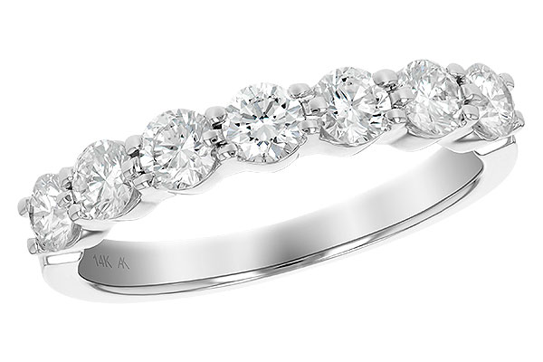 E111-15170: LDS DIA WED RG 1.00 TW (7 STONES)