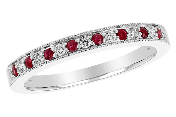 E202-06025: LDS WED RG .12 RUBY .21 TGW