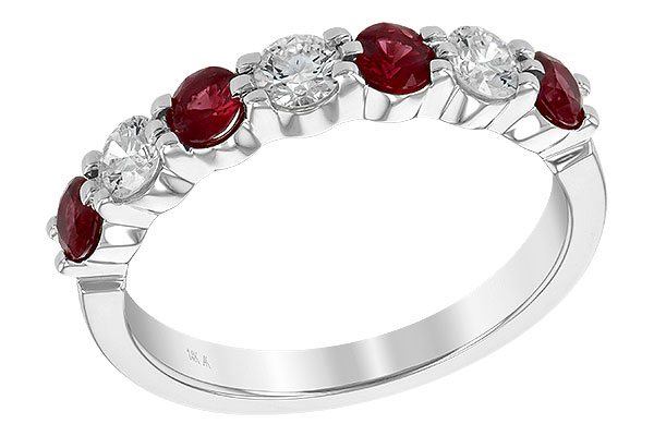 E203-87879: LDS WED RG .64 RUBY 1.03 TGW
