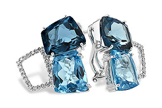 E206-57906: EARR 10.80 BLUE TOPAZ 11.00 TGW