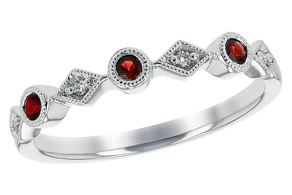 E207-46088: LDS WED RG .13 RUBY .16 TGW
