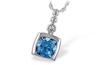 E207-50588: NECK 1.45 BLUE TOPAZ 1.49 TGW