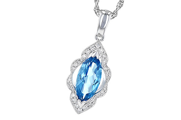 E291-16079: NECK 1.26 BLUE TOPAZ 1.37 TGW
