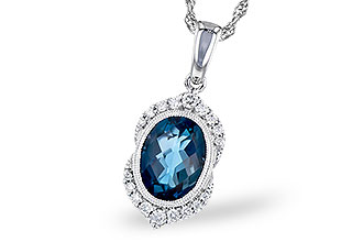 E291-17888: NECK 1.96 LONDON BLUE TOPAZ 2.10 TGW