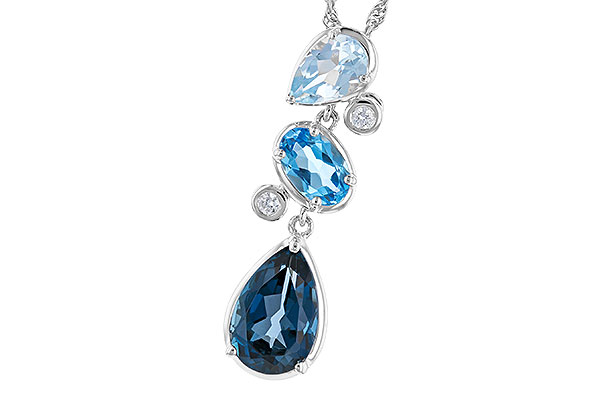 E292-03352: NECK 1.99 TW BLUE TOPAZ 2.02 TGW
