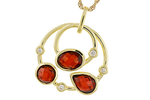 E292-91470: NECKLACE 2.88 GARNET 2.94 TGW
