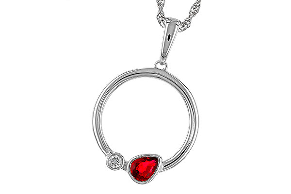 E292-93343: NECKLACE .24 RUBY .26 TGW