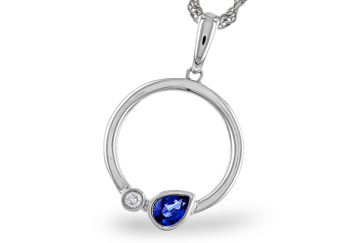 E292-93352: NECKLACE .26 SAPPHIRE .28 TGW
