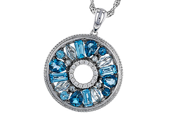 E292-95125: NECKLACE 1.67 BLUE TOPAZ 1.72 TGW
