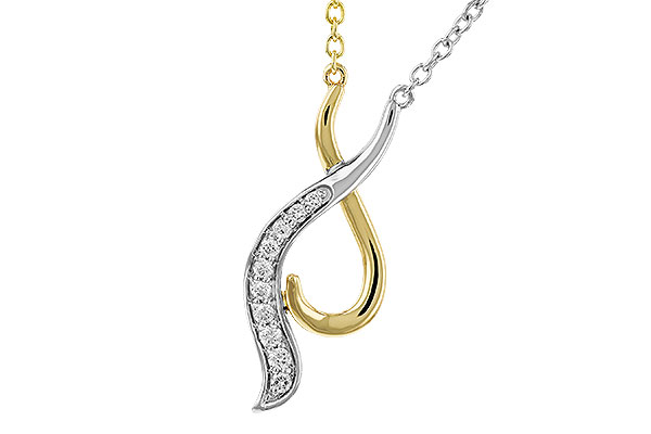 E292-96061: NECKLACE .10 TW (18")