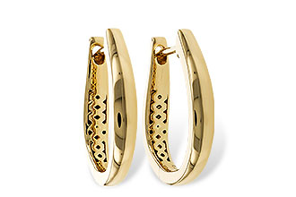 E292-96988: GOLD EARRINGS (17MM)