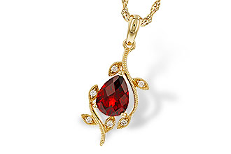 E292-97843: NECKLACE 1.34 GARNET 1.39 TGW (8X6MM GAR)