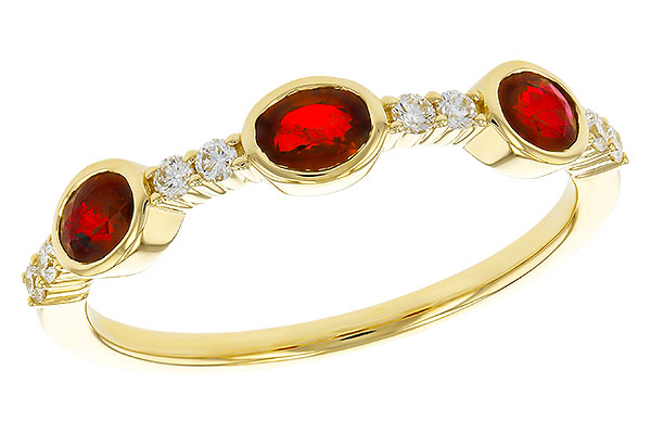 E292-99643: LDS WED RG .66 TW RUBY .78 TGW