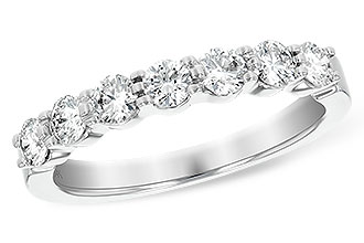F111-15179: LDS DIA WED RG .75 TW (7 STONES)